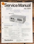 Technics RS-M56 Cassette Service Manual *original*. Fixed Price $19.97.