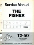 Vintage Fisher Service Manual Master Control Amplifier Model TX-50. Fixed Price $25.00.