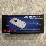 New Kinyo Vhs Video Cassette Tape Rewinder Auto Stop Eject UV-520 Nib Vtg. Fixed Price $54.99.