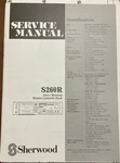 Sherwood S260R Auto Reverse Stereo Cassette Deck Original Service Repair Manual. Fixed Price $19.94.