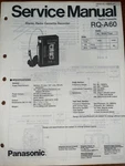 Panasonic RQ-A60 Service Manual Cassette Tape Recorder Original. Fixed Price $24.99.