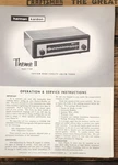 Harman Kardon Model T-1040 Theme Ii Tuner Owner & Service Manual *original*. Fixed Price $19.97.