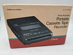 Realistic Voice Actuated Portable Cassette Tape Recorder CTR-67 14-1152 W Box. Fixed Price $29.99.