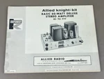 Knight KB85 Stereo Amplifier Manual D-1316. Fixed Price $275.00.