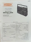 Superscope CR-800 Ac/dc Portable Cassette Recorder Service Manual Original. Fixed Price $15.00.