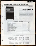 Sharp HK-20PA Karaoke Service Manual *original*. Fixed Price $14.97.