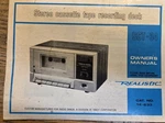 Realistic 14-663 SCT-34 Cassette Deck Owner's Manual Original. Fixed Price $15.00.
