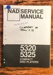 Nad Model 5320 5325 Cd Player Service Manual *original*. Fixed Price $19.97.