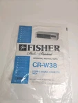Fisher CR-W38 Stereo Double Cassette Deck Operating Instructions Manual Vintage. Fixed Price $14.97.