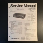 Technics RS-T33R- Dolby Double Cassette Deck Original Service Manual 1987. Fixed Price $9.99.