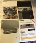 Lot Of 4 Vintage Sony Digital Audio Recorder Brochures Print Ads. Fixed Price $19.99.