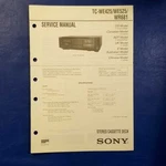 Sony TC-WE425 TC-WE525 TC-WR681 Service Manual Original Paper Oem Repair Guide. Fixed Price $37.44.