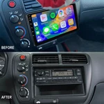 Apple Carplay Android Auto Dash Radio Ahd For Honda Civic 1998 1999 2000. Fixed Price $127.20.