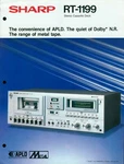 1979 Sharp RT-1199 Stereo Cassette Deck Dealer Brochure Glossy Dolby Metal Vtg. Fixed Price $15.50.