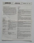 Paso Amplifier Models T21-T22 Operating Instructions. Fixed Price $9.45.