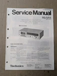 Technics RS-M14 Silverface Cassette Deck Service Manual D-4932. Fixed Price $54.95.