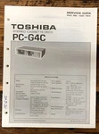 Toshiba PC-G4C Cassette Deck Service Manual *original*. Fixed Price $14.97.