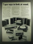 1972 Zenith Ad D742W Stereo, D680W 8-TRACK Player, D9026W Turntable. Fixed Price $17.99.