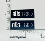 Ads L810 Speaker Badge Logo Emblem Pair Custom Made Aluminum Self Stick. Fixed Price $9.95.