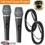 2X Professional Wired Dynamic Vocal Studio Microphone Handheld With Xlr 3PIN. Fixed Price $44.99.