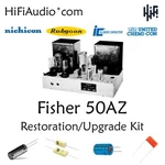 Fisher 50AZ Amplifier Restoration Recap Repair Service Rebuild Capacitor Kit. Fixed Price $125.00.
