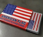 Vintage Usa Double Deck American Flag Sealed Playing Cards 100% Plastic. Fixed Price $13.30.