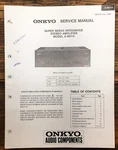 Onkyo A-8019 Amplifier Service Manual *original*. Fixed Price $24.97.