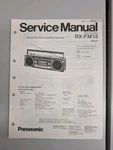 Panasonic RX-FM15 Fm/am Stereo Cassette Recorder Service Manual D-5394. Fixed Price $54.95.