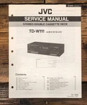 Jvc TD-W111 Cassette Service Manual *original*. Fixed Price $14.97.