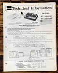 Sharp RT-3500U RT-2500U Cassette Service Manual *original*. Fixed Price $19.97.