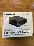 Radio Shack Remote Foot Switch For Cassette Player Part #44-610D Vintage Black. Fixed Price $19.99.