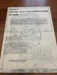 Sony Trinitron KV-2670R Basic Schematic Diagram + Operating Instructions. Fixed Price $18.95.
