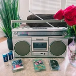 1981 Panasonic RX-5010 Am/fm Radio Cassette Tape Mini-blaster Boombox Gray. Fixed Price $269.95.