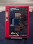 Toshiba KT-AS1 Walky Cassette Player Red Auto Reverse Untested Junk Japan. Fixed Price $324.00.