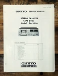 Onkyo TA-2010 Cassette Service Manual *original*. Fixed Price $19.97.
