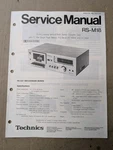 Technics RS-M18 Cassette Service Manual D-4942. Fixed Price $54.95.