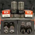 Rca 6SN7 Gtb Tube 1951 Tough Dogs 2 Hole Black Ladder Plates Matching Set. Fixed Price $69.65.