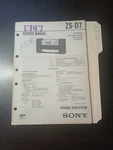 Sony ZS-D7 Service Manual Original Repair Book Personal System. Fixed Price $49.99.