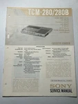 Sony TCM-280B Cassette-corder Tape Deck Service Manual Oem Vintage. Fixed Price $17.99.