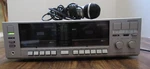 Proformance Synchronized Dual Cassette Deck Model 564-93281350 W/ Microphone. Fixed Price $50.99.