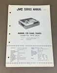 Jvc CD-1665, 1665U Service Manual D-1838. Fixed Price $54.95.