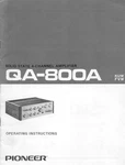 Pioneer QA-800A Amplifier Owners Manual. Fixed Price $22.24.