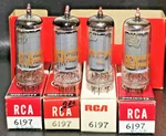 4 Rca 6197 Vacuum Tubes Tested Nos Calibrated Tv -. Fixed Price $19.95.