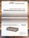 Jvc TD-W330 Cassette Owners / User Manual *original*. Fixed Price $19.97.