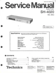 Original Technics SH-4020 Audio Timer Service Manual Repair. Fixed Price $14.99.