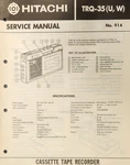 Hitachi Model TRQ-35 Service Manual Original. Fixed Price $20.00.