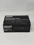 Vtg Maxell Professional Industrial Communicator Series C60 Cassettes Box (10). Fixed Price $15.96.