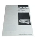 Technics RS-M44 Tape Deck Operating Instructions Manual/original. Fixed Price $29.99.