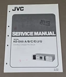 Jvc Stereo Cassette Deck Model KD-D55 A/b/c/e/j/u Service Manual D-3602. Fixed Price $59.95.