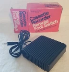 Vtg Realistic Cassette Recorder Remote Foot Switch Open Box 44-610B. Fixed Price $15.00.